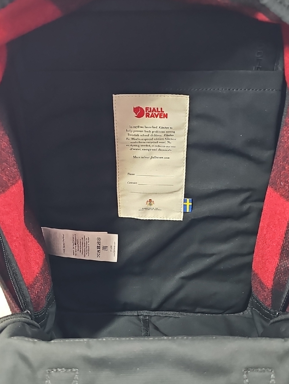Fjällräven Kånken Re-Wool Laptop  Fjallraven Kanken Re-Wool Laptop 15" - Picture 6 of 8